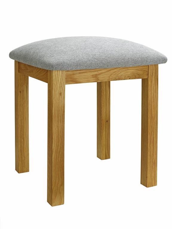 Woburn Solid Oak Dressing Table Stool - Birlea