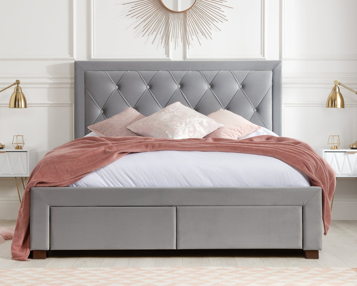 Woodbury Bed with Storage Drawers - Birlea