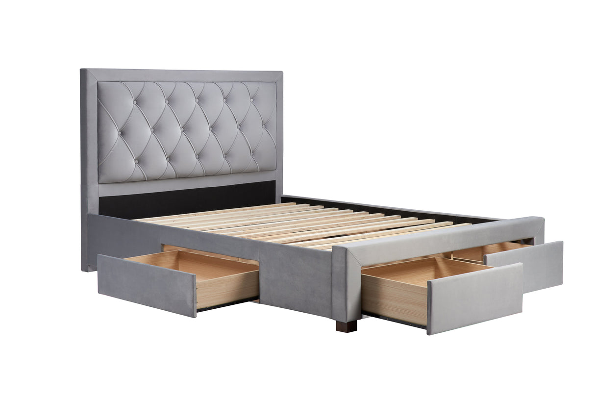 Woodbury Bed with Storage Drawers - Birlea