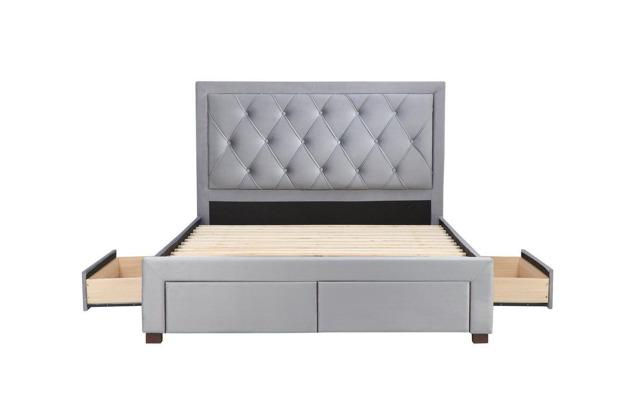 Woodbury Bed with Storage Drawers - Birlea
