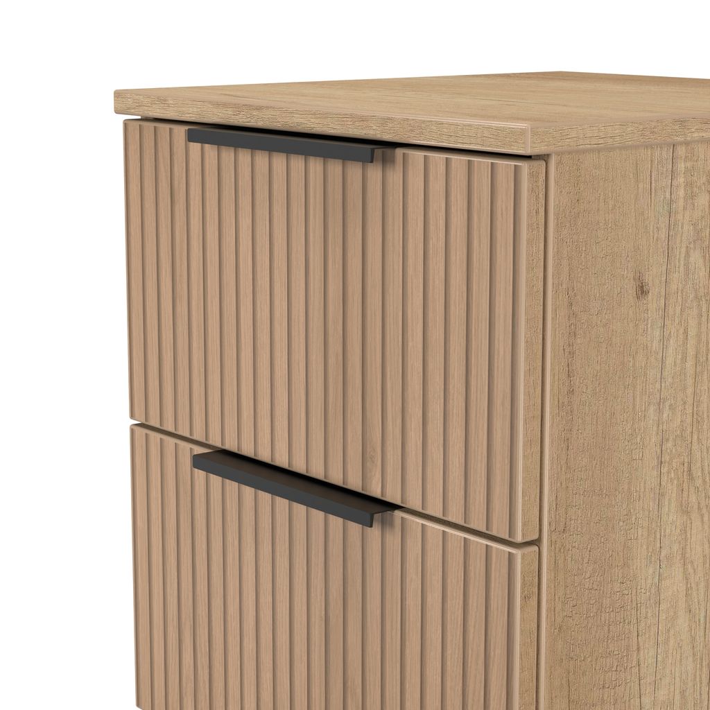 Java 2 Drawer Bedside Table