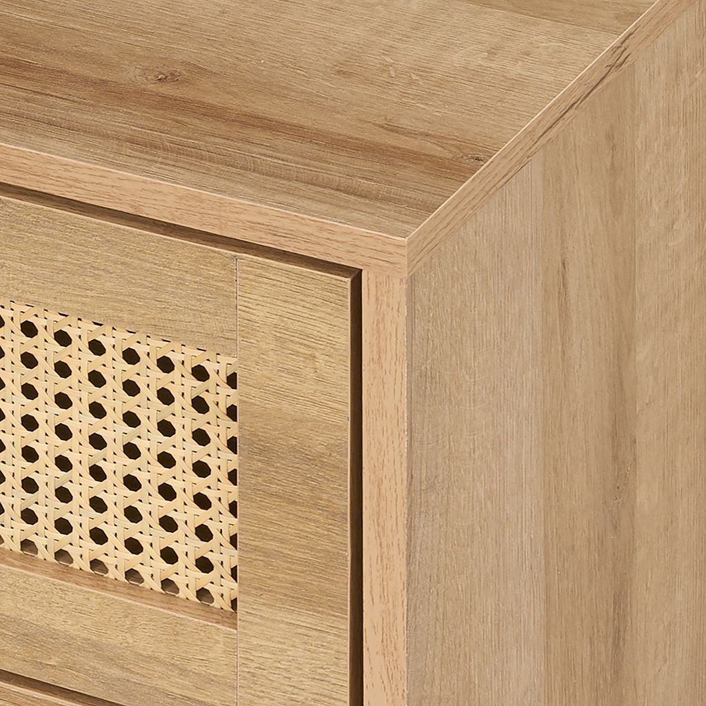 Manila Rattan 2 Door Wardrobe 3 Piece Bedroom Set