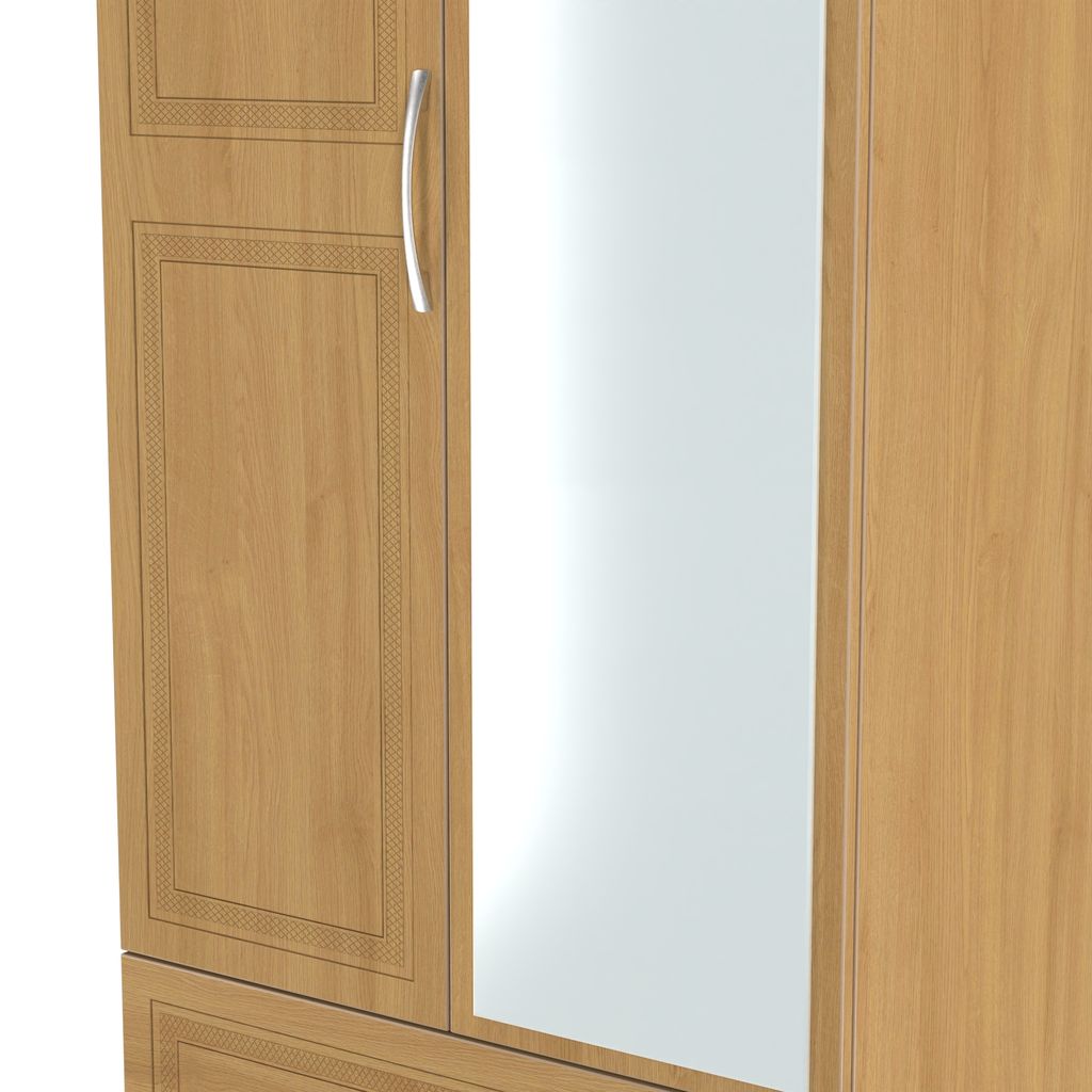 Dorset Mirrored 2 Door 2 Drawer Wardrobe