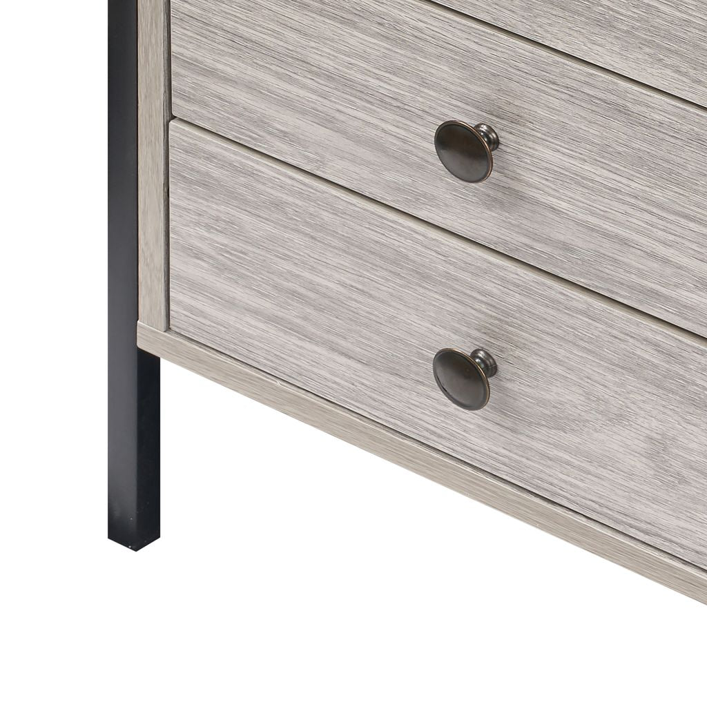 Alva Open Wardrobe with 2 Drawers 3 Piece Bedroom Set