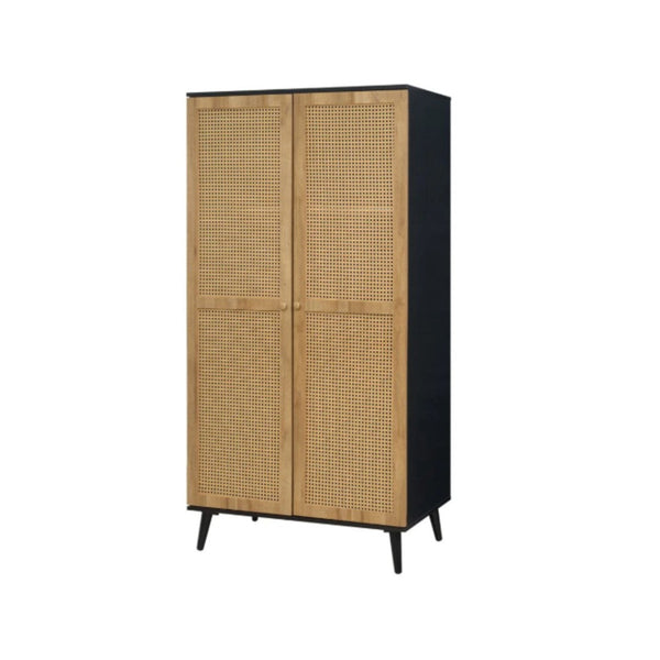 Rattan 2 Door Double Wardrobes