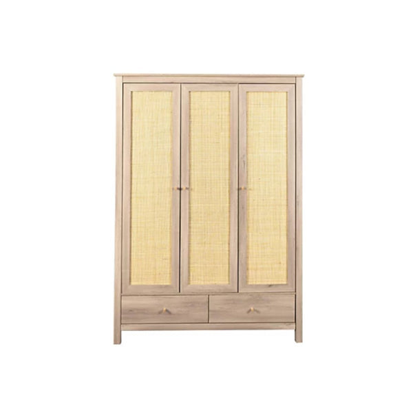 Rattan 3 Door Triple Wardrobes