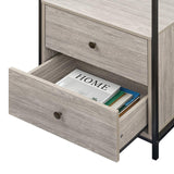 Alva Open Wardrobes with 2 Drawers & 4 Shelves Set