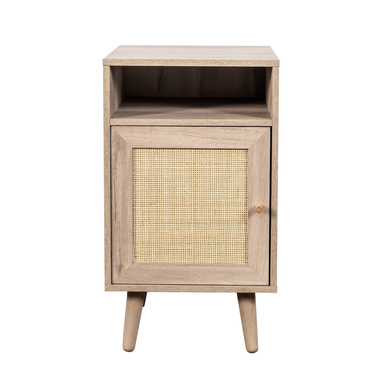 Willow Rattan 1 Door Bedside Table