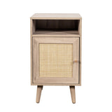 Willow Rattan 1 Door Bedside Table