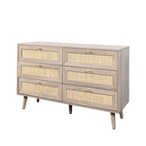 Willow Rattan 6 Drawer Chest of Drawers