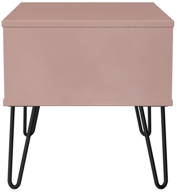 Harlequin 1 Drawer Midi Chest with Black Hairpin Legs