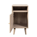 Willow Rattan 1 Door Bedside Table