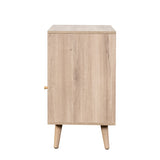 Willow Rattan 1 Door Bedside Table