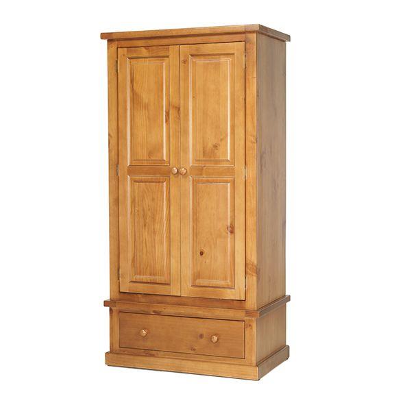 Verde 2 Door 1 Drawer Double Wardrobe