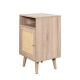 Willow Rattan 1 Door Bedside Table