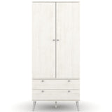 Augusta Curved 2 Drawer 2 Door Double Wardrobe