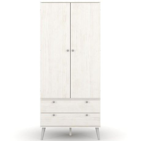 Augusta Curved 2 Drawer 2 Door Double Wardrobe