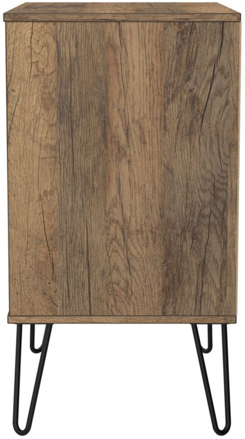 Harlequin 3 Drawer Midi Chest with Black Hairpin Legs