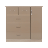 Nevada 5 Drawer Low Wardrobe