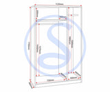 Denver 3 Door Triple Wardrobe