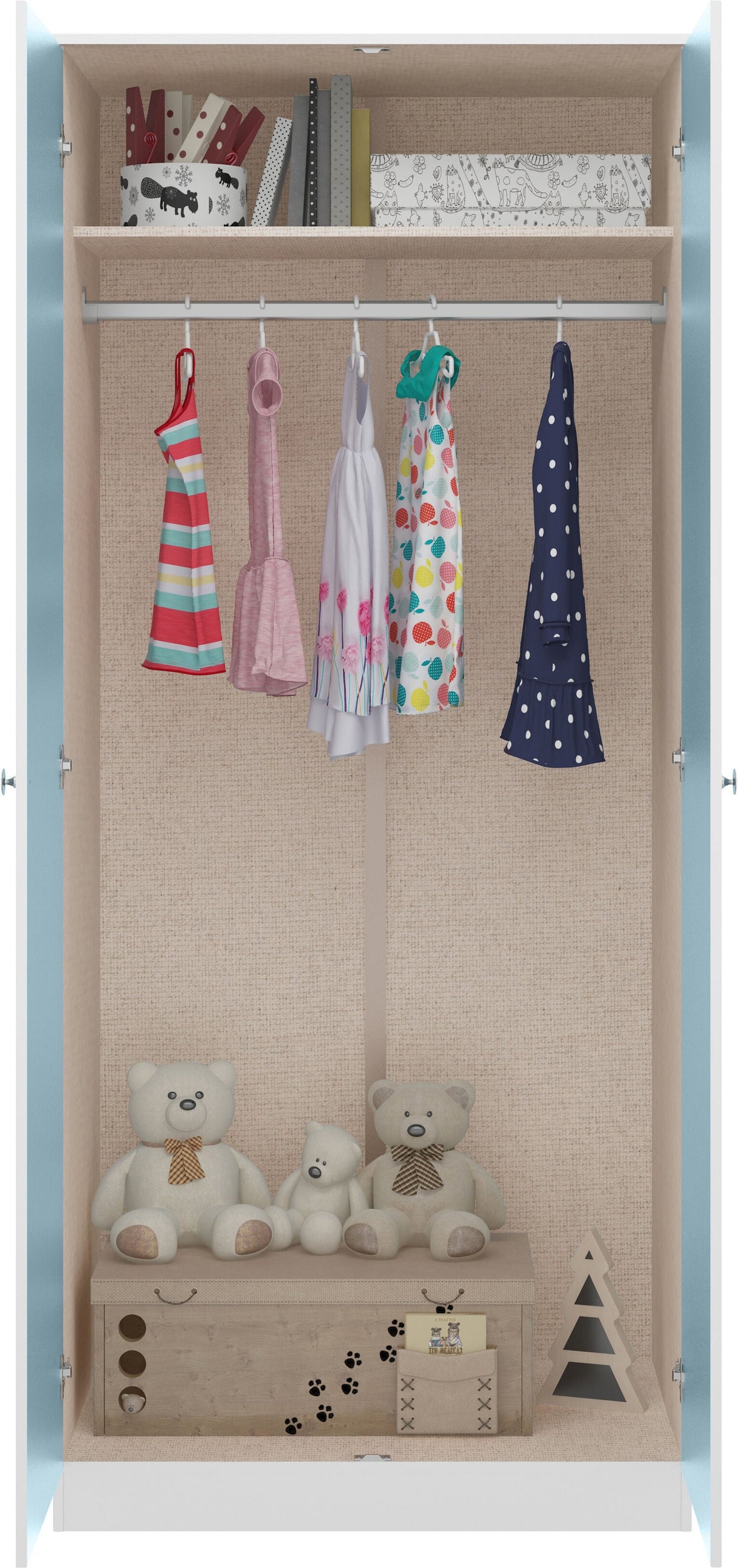 Denver 2 Door Double Wardrobe