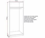 Dakota 2 Door Double Wardrobe