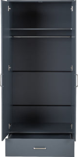 Dakota 2 Door 1 Drawer Double Mirrored Wardrobe