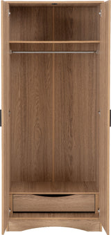 Tessa 2 Door 1 Drawer Double Wardrobe