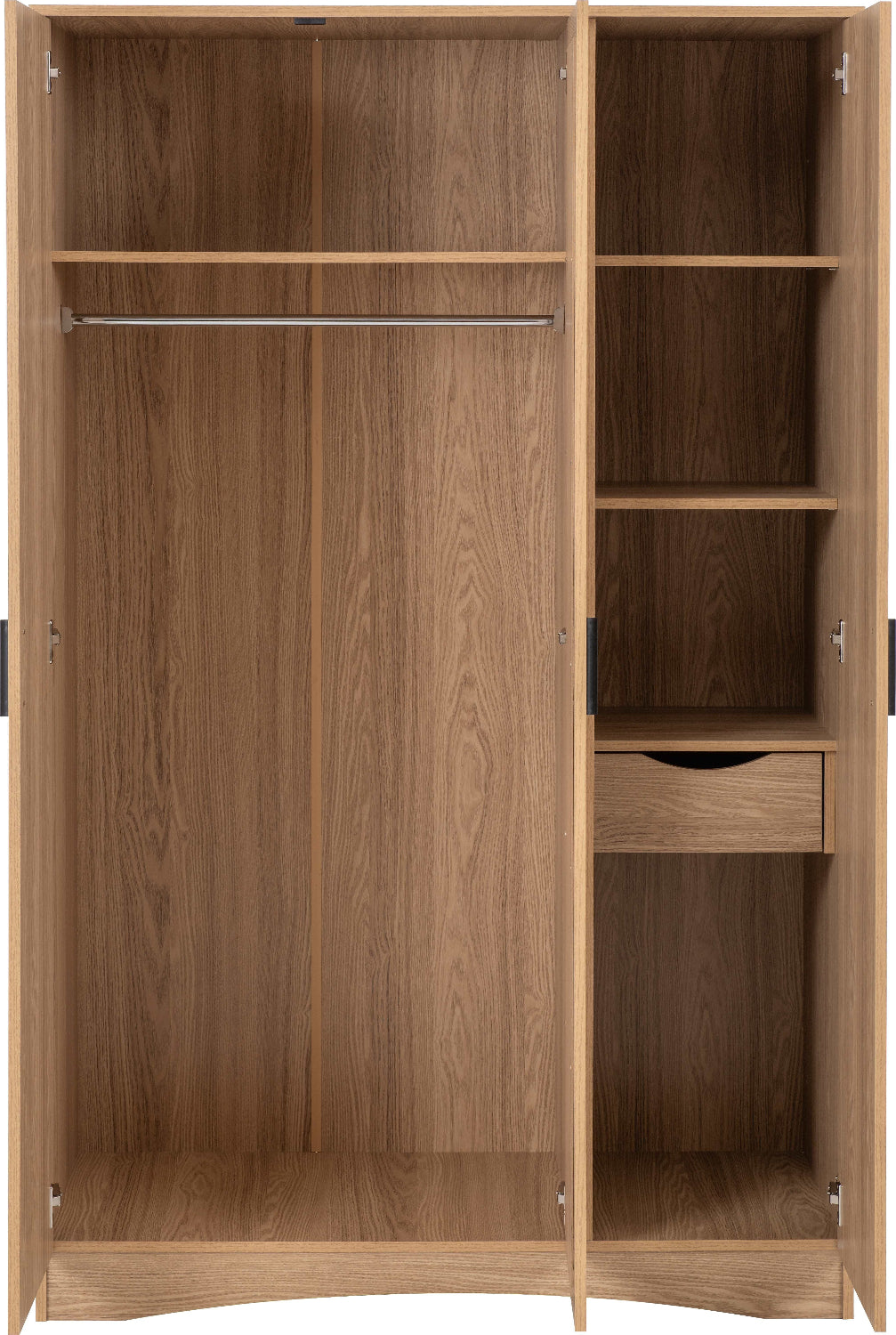 Tessa 3 Door Mirrored Triple Wardrobe