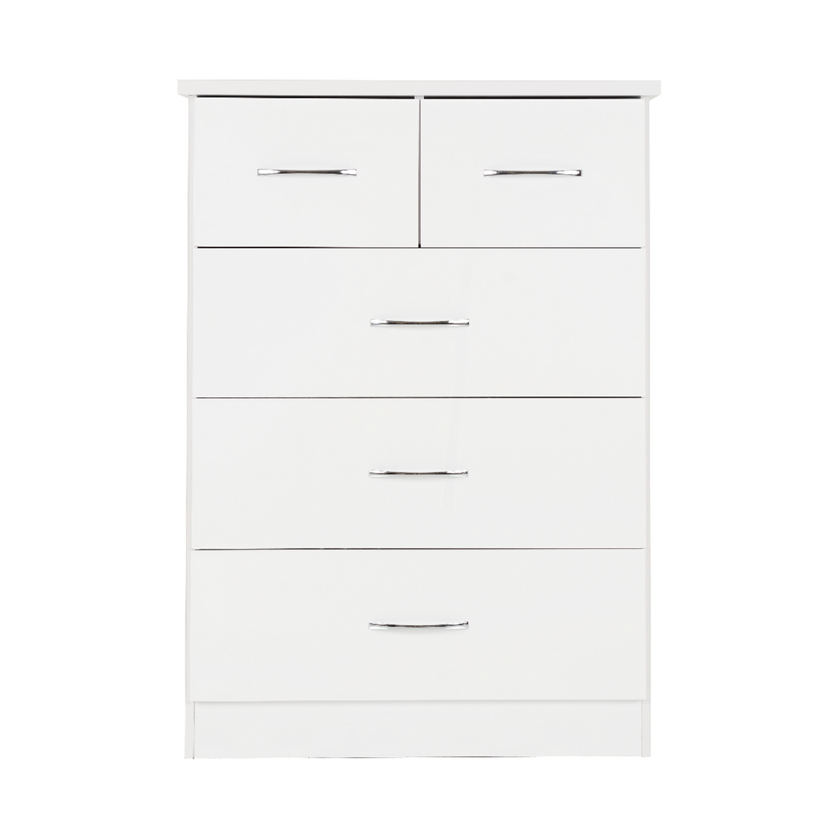 Nevada White Gloss Wardrobe 4 Piece Bedroom Set