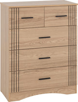 Tessa 3+2 Drawer Chest of Drawers