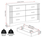 Tessa 6 Drawer Chest of Drawers