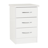 Nevada 3 Drawer Bedside Cabinet