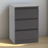 Malvern 3 Drawer Bedside Table