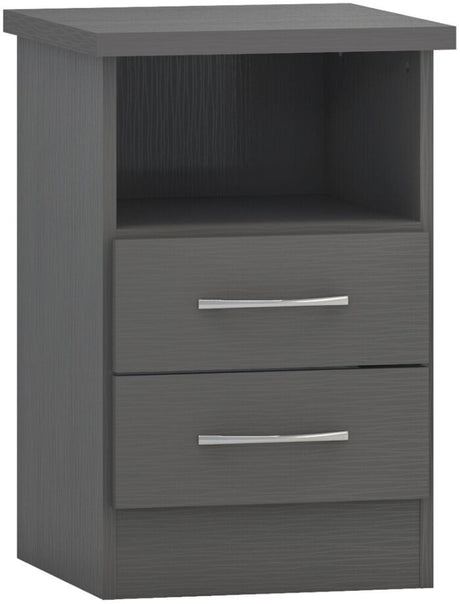 Nevada 2 Drawer Bedside Table
