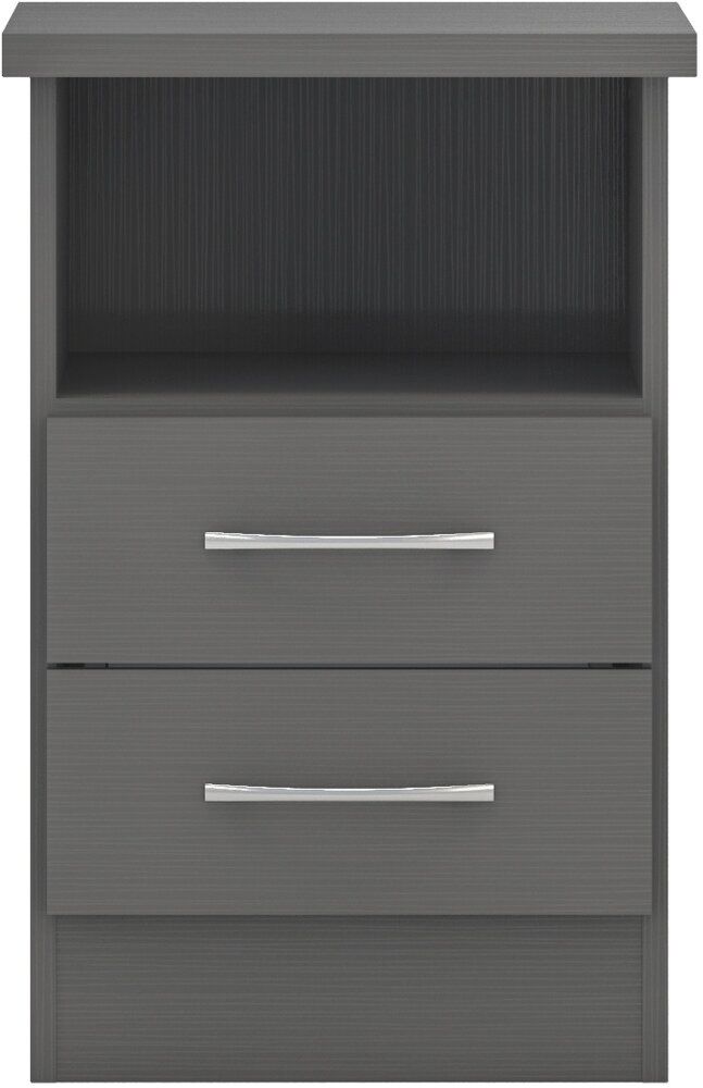 Nevada 2 Drawer Bedside Table
