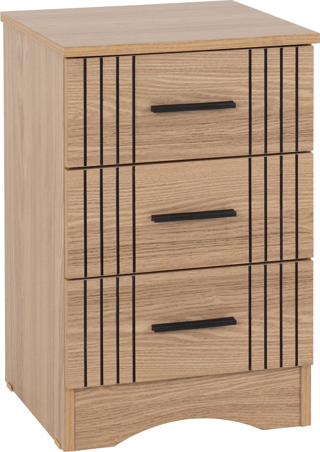 Tessa 3 Drawer Bedside Table