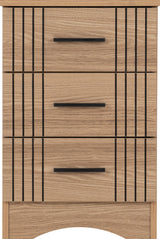 Tessa 3 Drawer Bedside Table