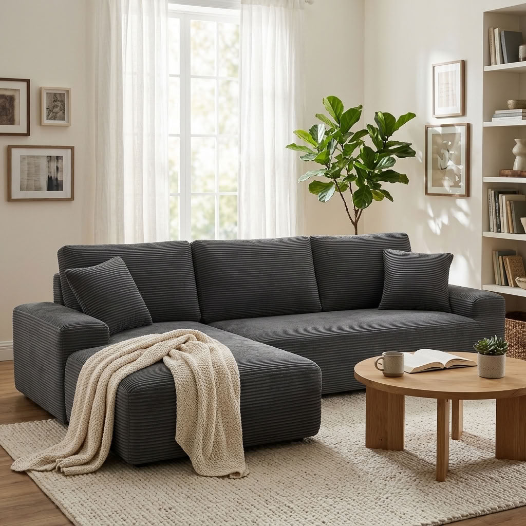 Cove Boneless Compressed Corner Chaise Sofa