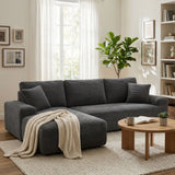 Cove Boneless Compressed Corner Chaise Sofa