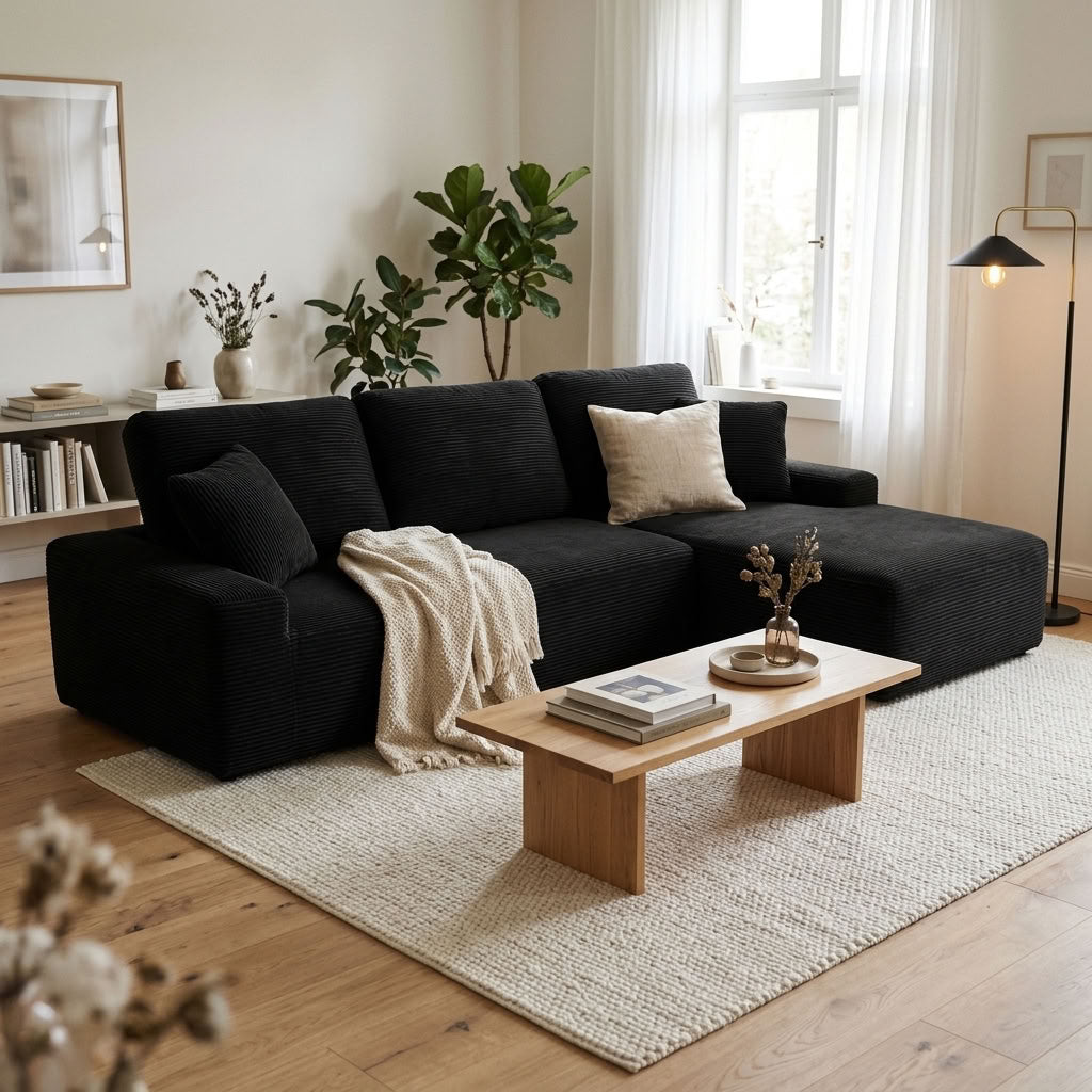 Cove Boneless Compressed Corner Chaise Sofa