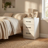 Paddington 3 Drawer Bedside Table