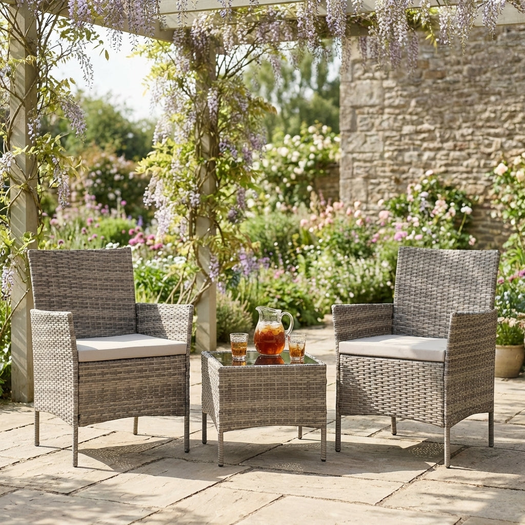 Willow 3 Piece Garden Furniture Set Rattan