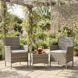 Willow 3 Piece Garden Furniture Set Rattan