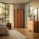 Richmond 3 Piece Bedroom Set With 2 Door Double Wardrobe