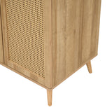 Manila Rattan 3 Piece Bedroom Set with 2 Door Wardrobe, Bedside Table & Chest of 3+2 Drawers