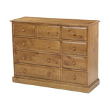 Maple 9 Drawer Chest of Drawers