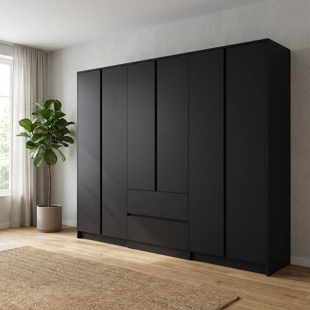 Malvern 6 Door 2 Drawer Wardrobe