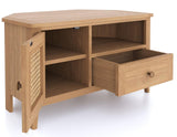 Cypress 1 Door 1 Drawer Rattan Corner TV Unit