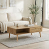 Manila Rattan Effect Coffee Table with Storage Drawer